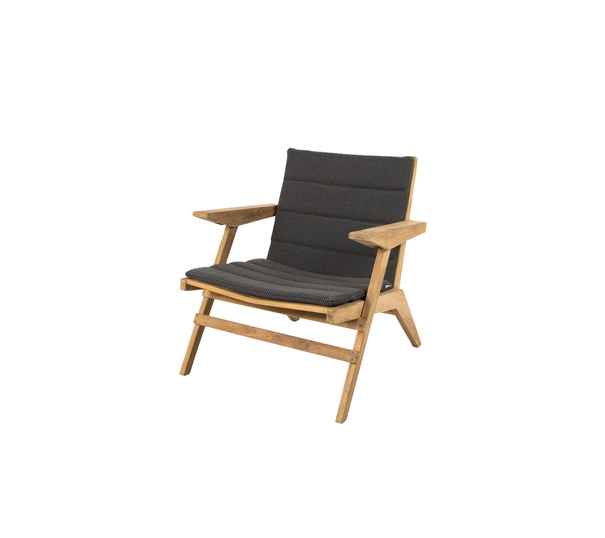 Moderne Holzsessel mit einem grauen gepolsterten Sitz und Rückenlehne, der ein stilvolles Design aufweist, das zu verschiedenen Einrichtungsstilen passt.