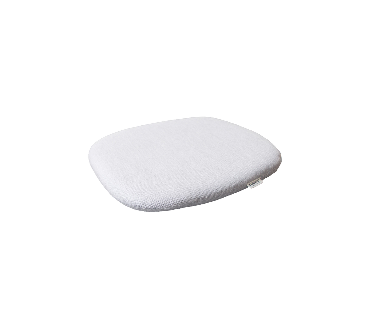 Weißes, sanft konturiertes Kissen, das für Komfort und Unterstützung sorgt. Ideal für verschiedene Sitzarrangements.