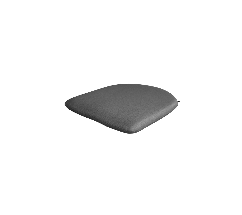 Grau Kissen mit einem eleganten, minimalistischen Design.