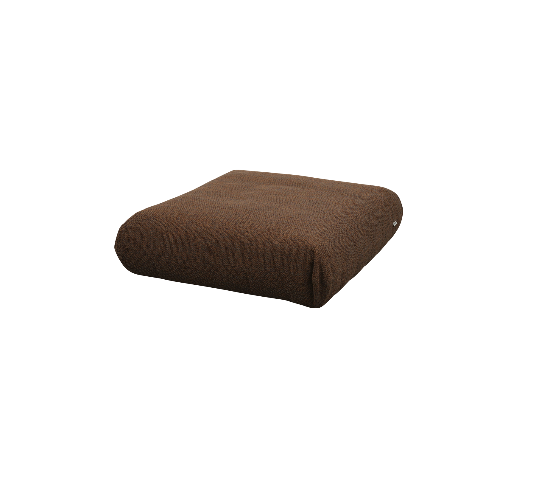 Braune, quadratische Kissen mit einer weichen, textilen Struktur, ideal für Komfort und dekorative Verwendung.