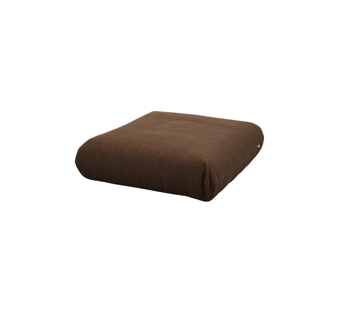 Braune, quadratische Kissen mit einer weichen, textilen Struktur, ideal für Komfort und dekorative Verwendung.