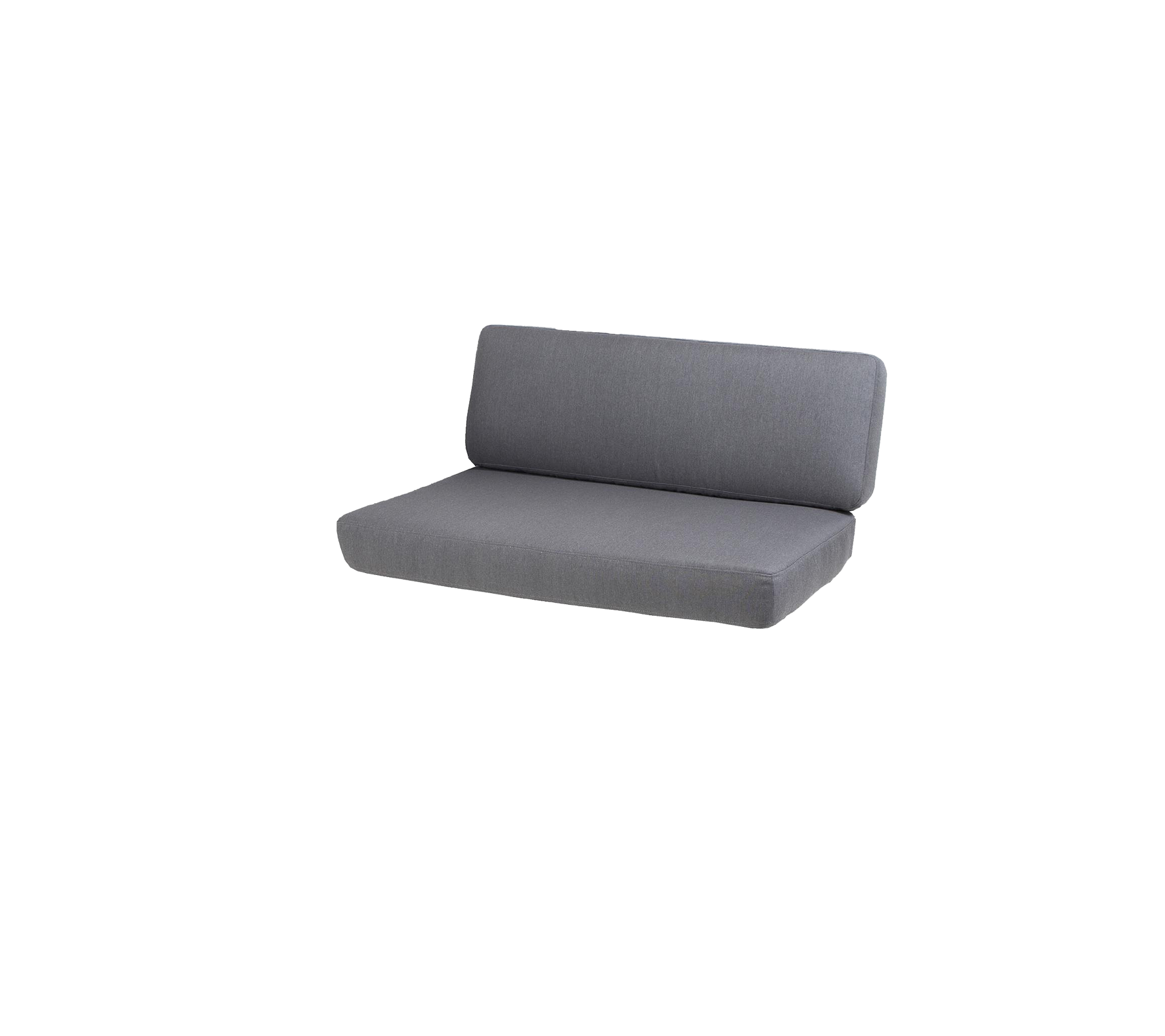 Stylische graue Sofa mit einem schlanken Design, das eine bequeme Rückenlehne und eine minimalistischen Ästhetik bietet. Perfekt für moderne Räume.