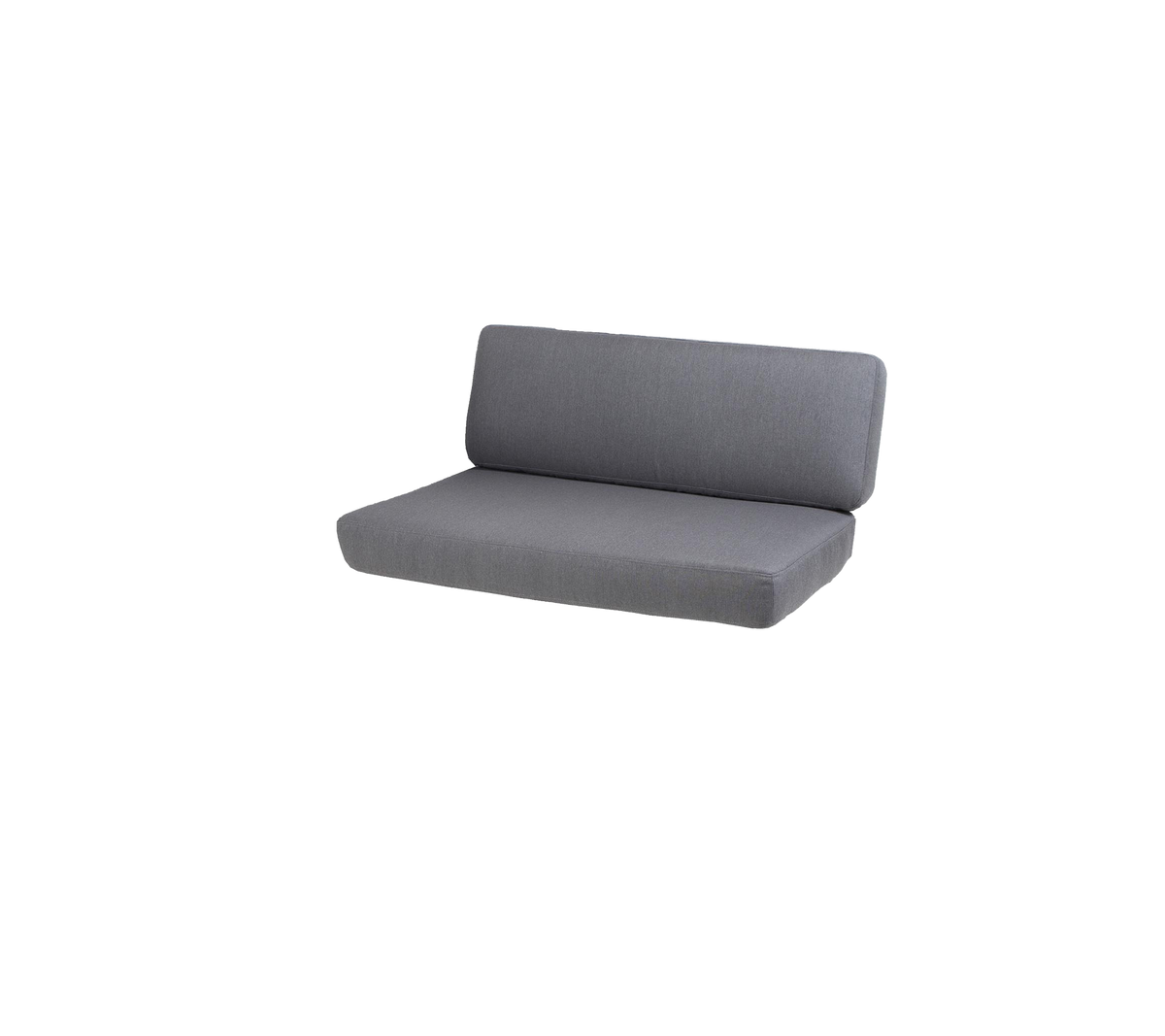 Stylische graue Sofa mit einem schlanken Design, das eine bequeme Rückenlehne und eine minimalistischen Ästhetik bietet. Perfekt für moderne Räume.