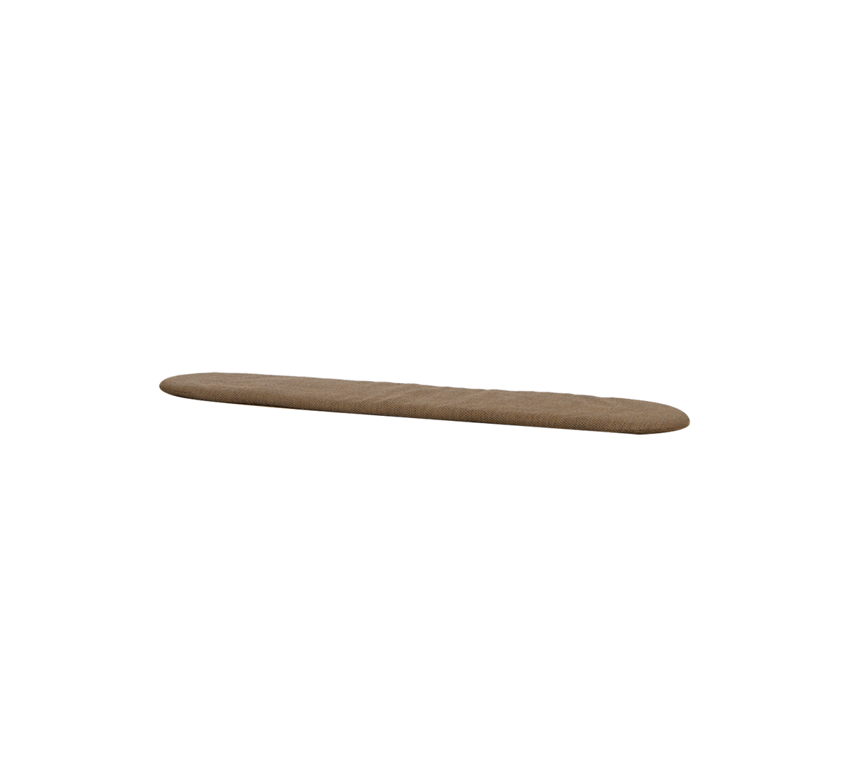 Umberbraun, längliches Kissen für die Sticks-Bank.
