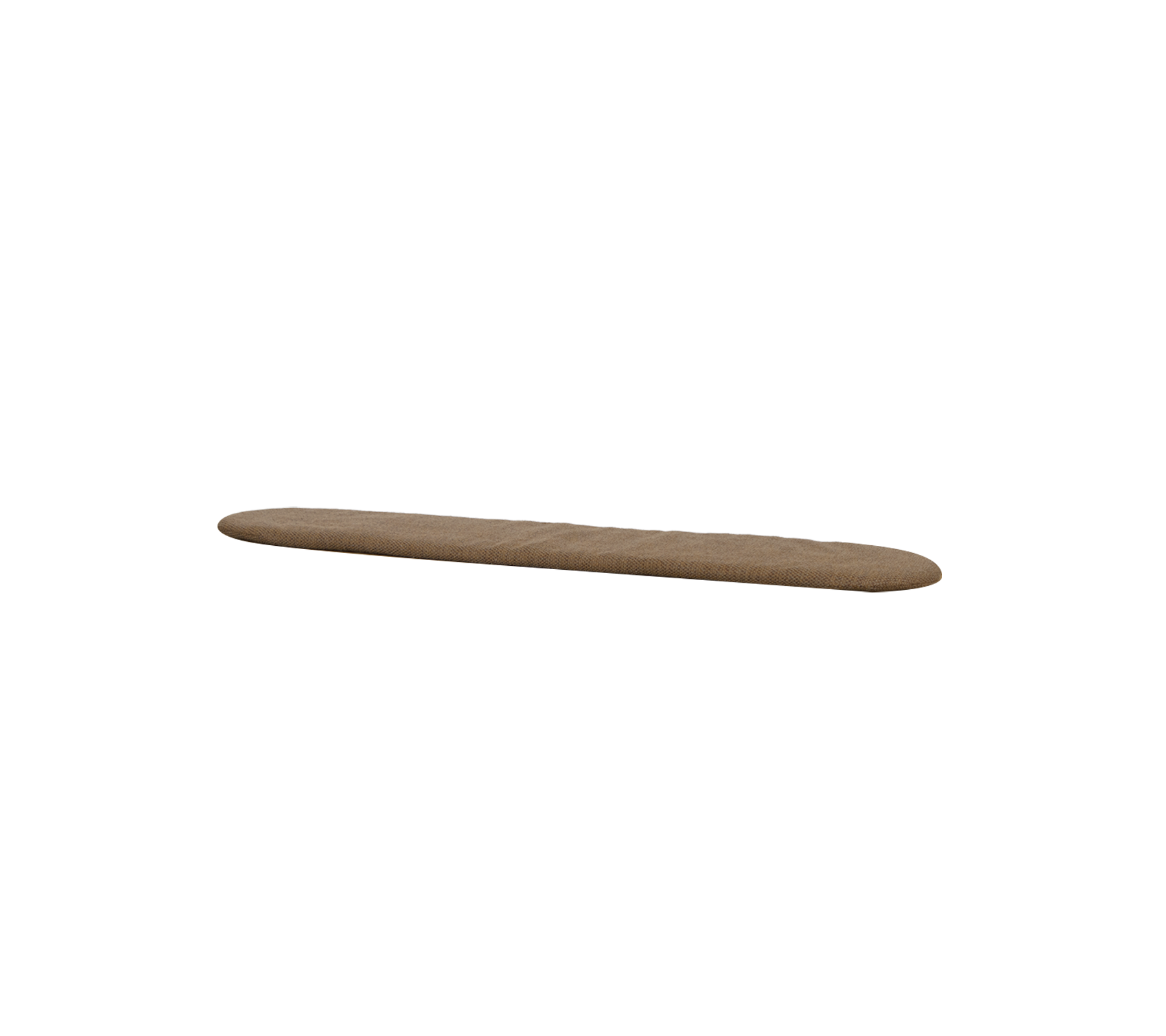 Umberbraun, längliches Kissen für die Sticks-Bank.