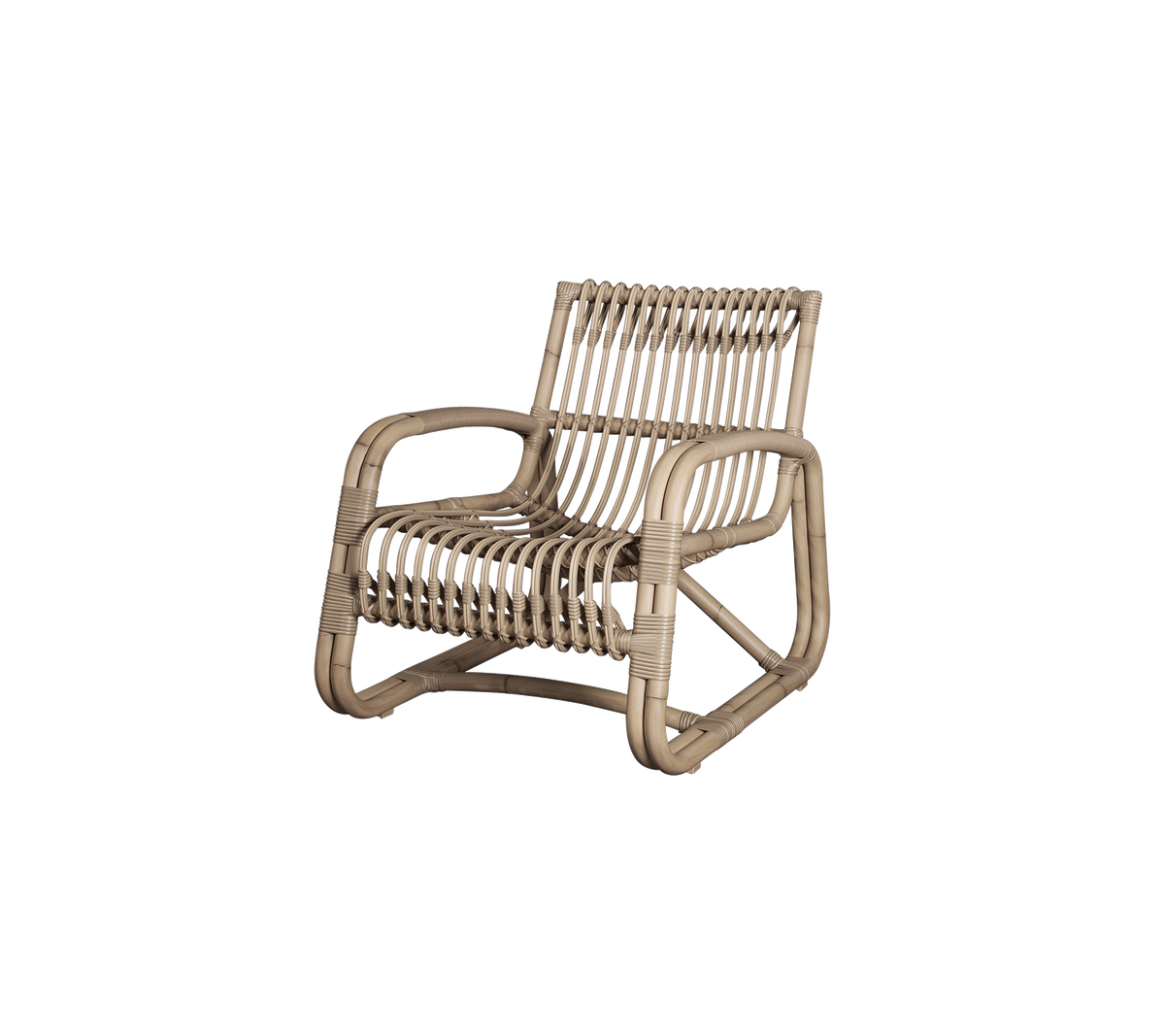 Stilvoller Sessel mit modernem gewebtem Design, das Komfort mit einer zeitgemäßen Ästhetik verbindet.