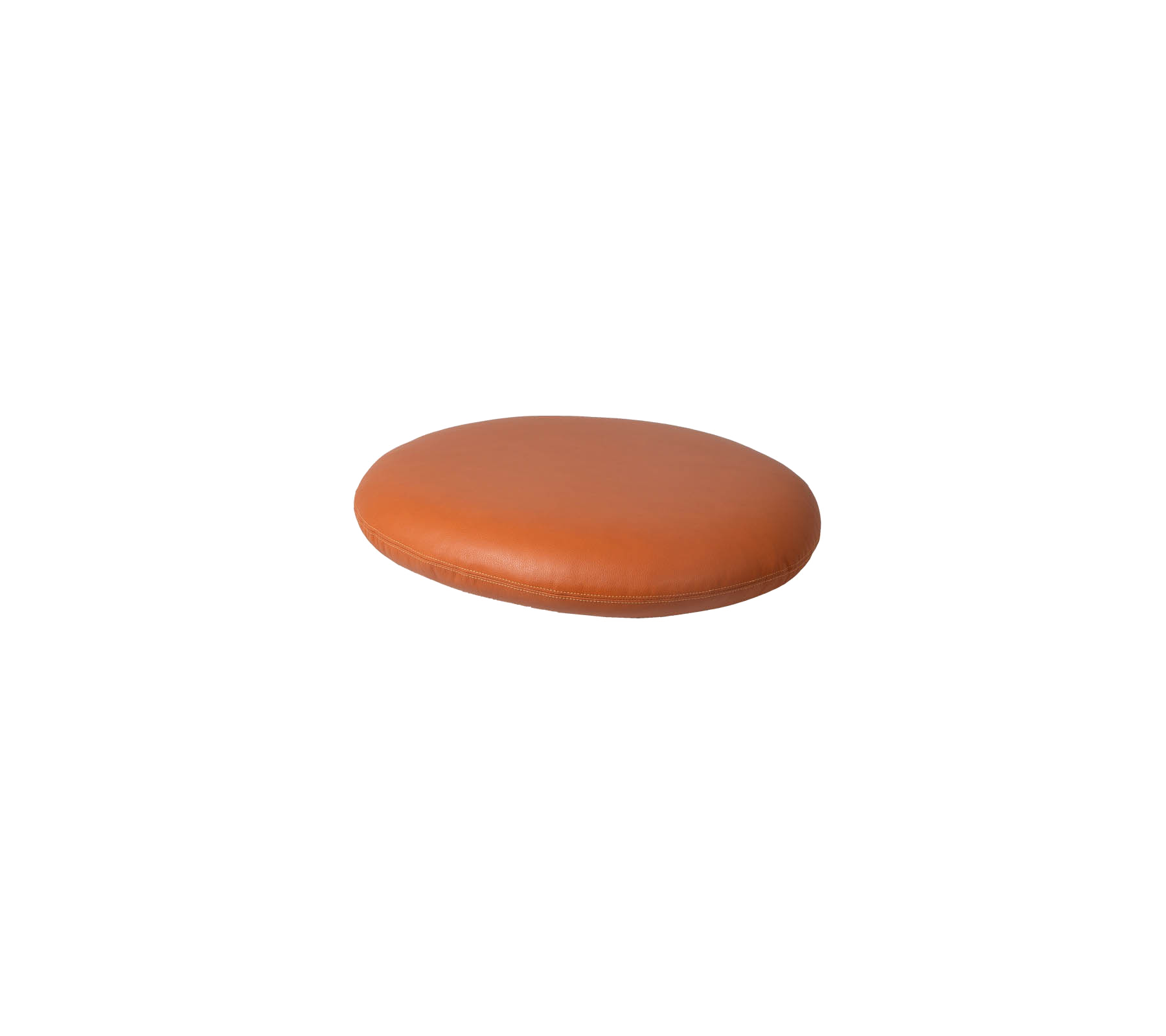 Glattes, oval geformtes braunes Kissen mit einer eleganten Textur, ideal zur Verbesserung von Komfort und Stil in verschiedenen Umgebungen.