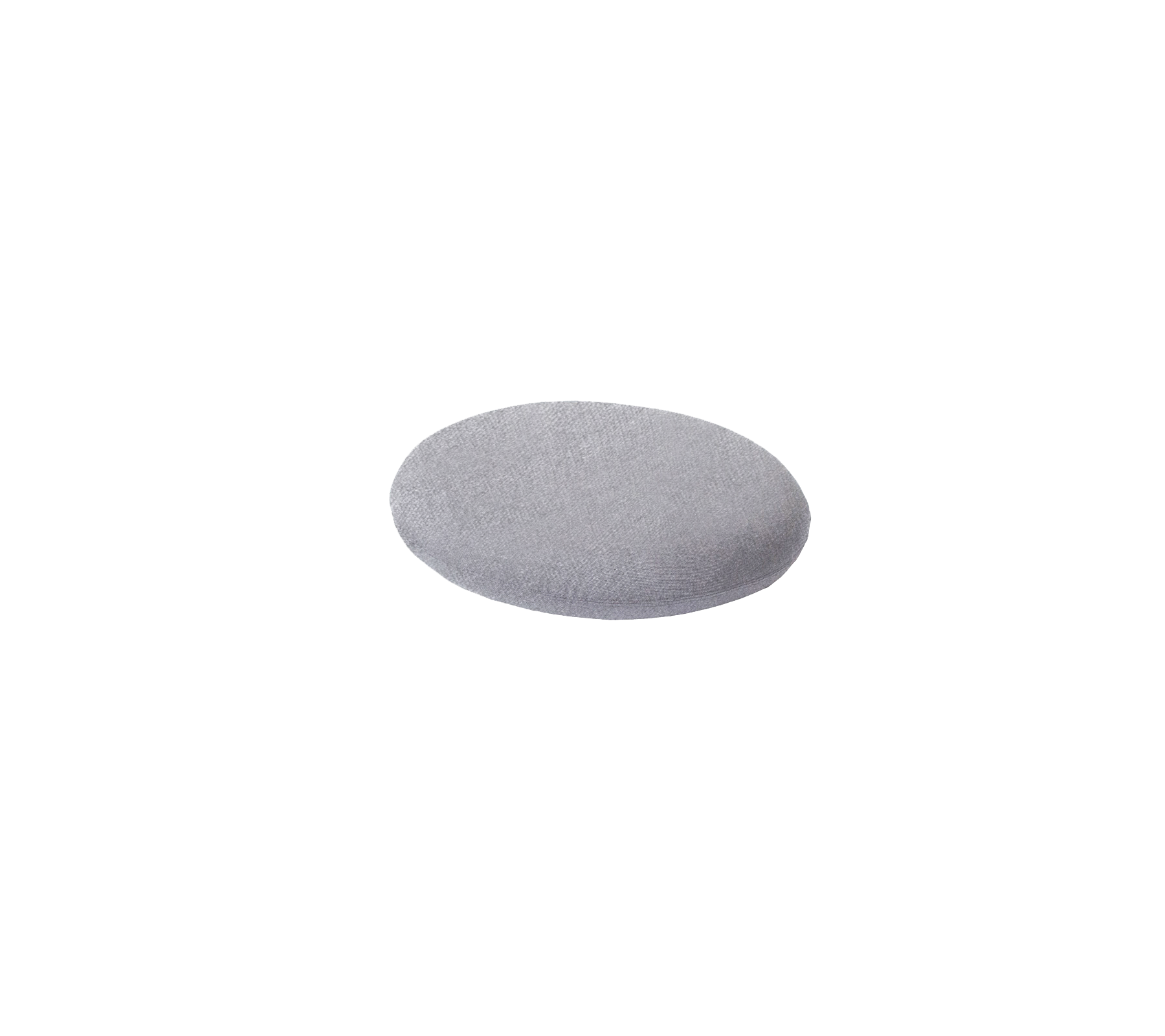 Ein glattes, oval geformtes graues Objekt, das einem weichen Kissen oder Polster ähnelt und für verschiedene Anwendungen konzipiert ist.