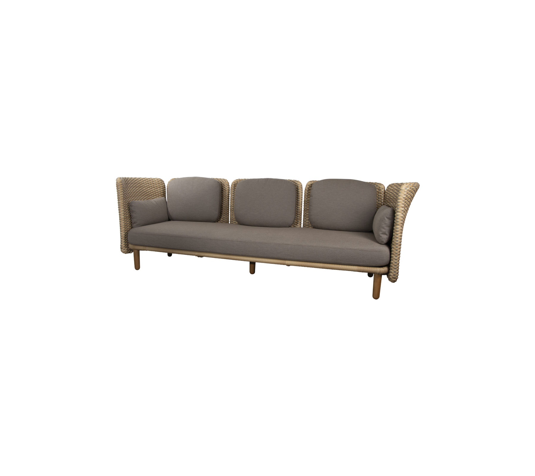 Arch 3-Sitzer Sofa m/ niedrige Armlehne/Rückenlehne