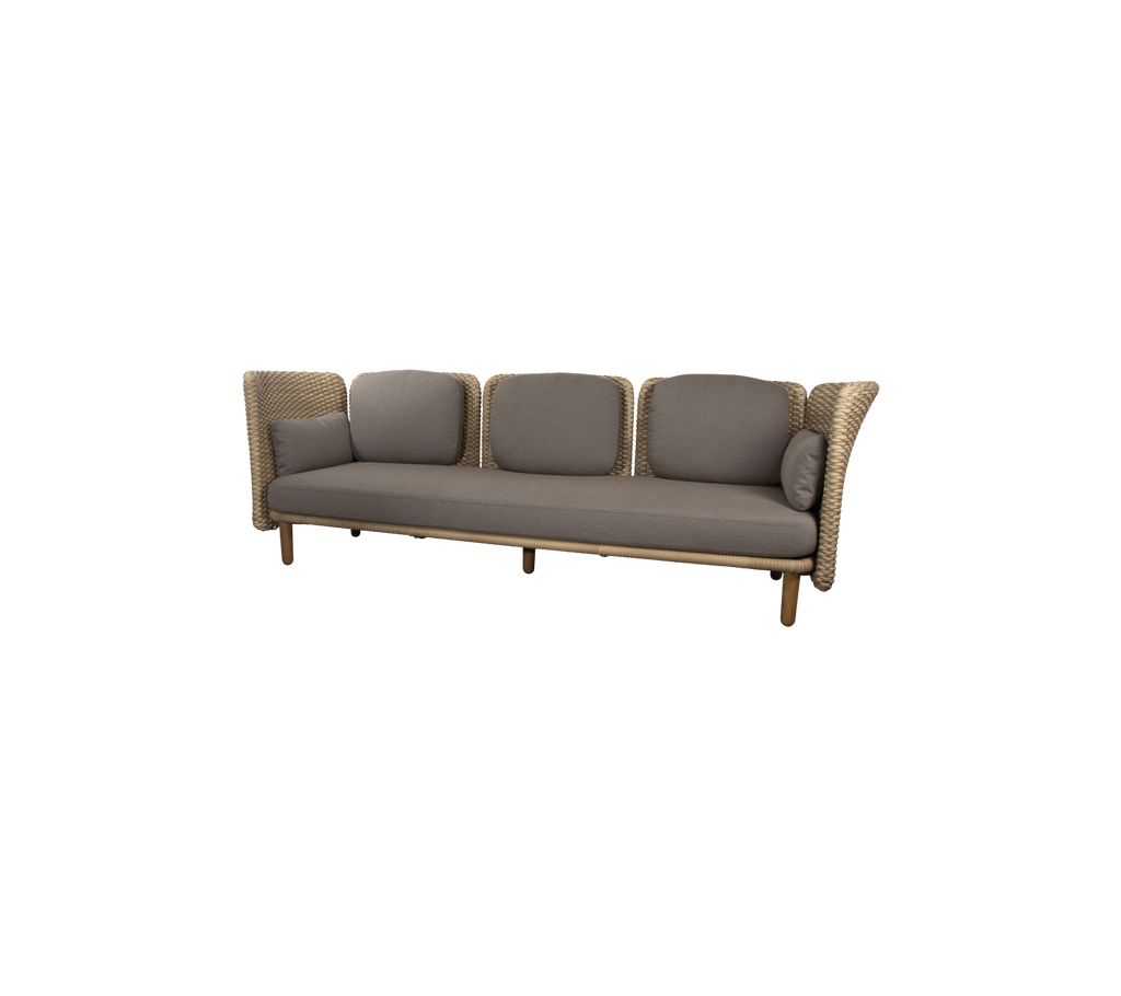 Arch 3-Sitzer Sofa m/ niedrige Armlehne/Rückenlehne