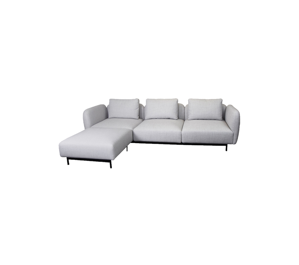 Aura 3-Sitzer Sofa, m/ Chaise Longue