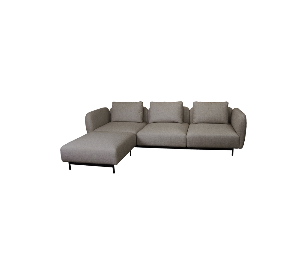 Aura 3-Sitzer Sofa, m/ Chaise Longue