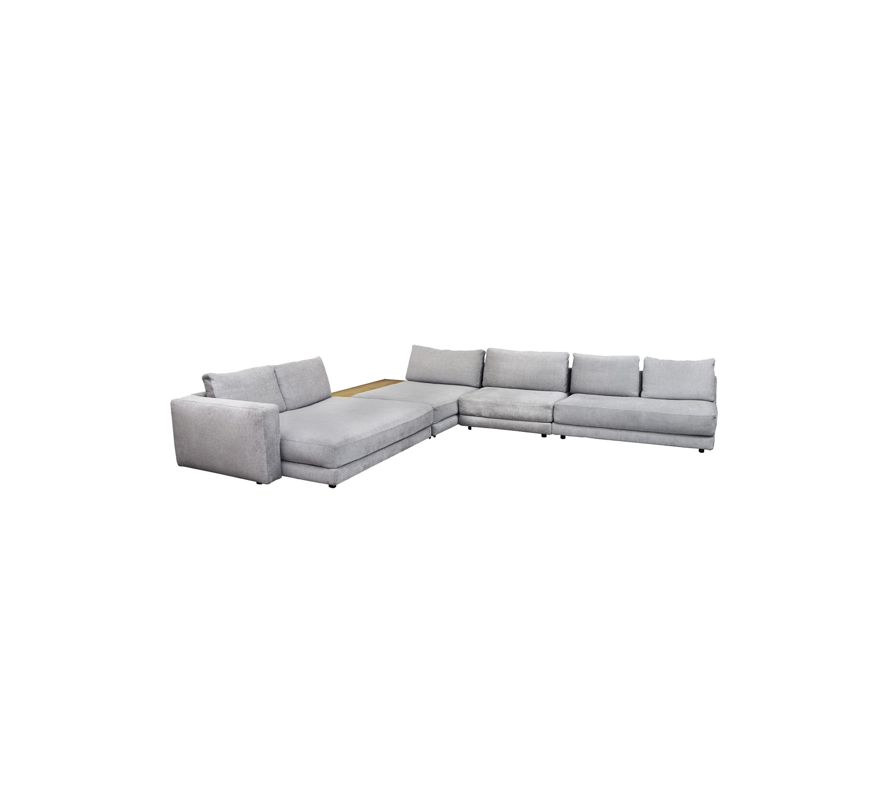 Scale Ecksofa m/Tisch & Armlehn