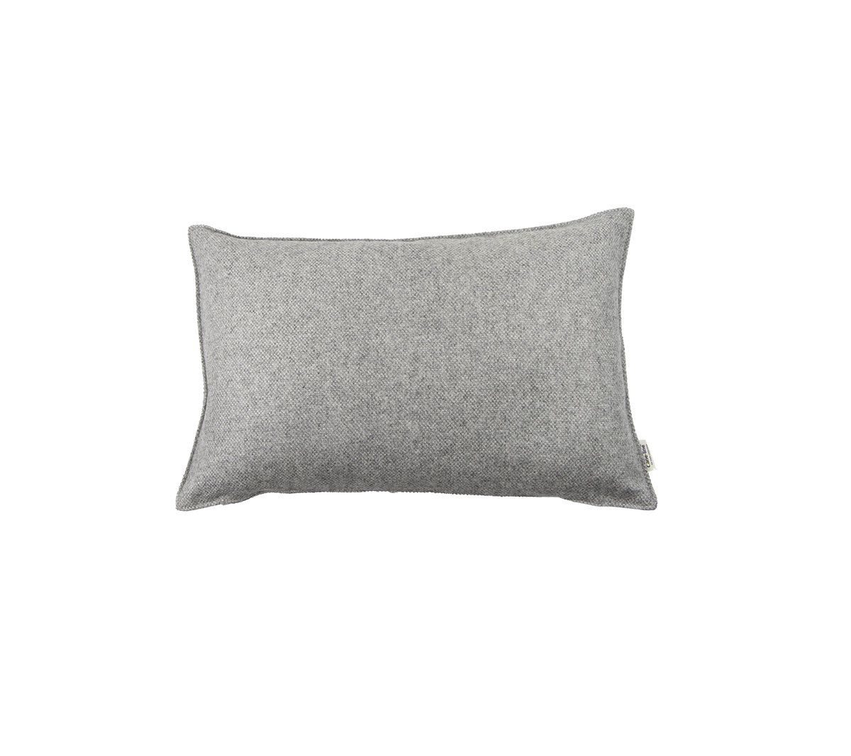 Grau rechteckiges Kissen mit einem einfachen, strukturierten Stoffdesign, perfekt, um jedem Raum Komfort und Stil zu verleihen.