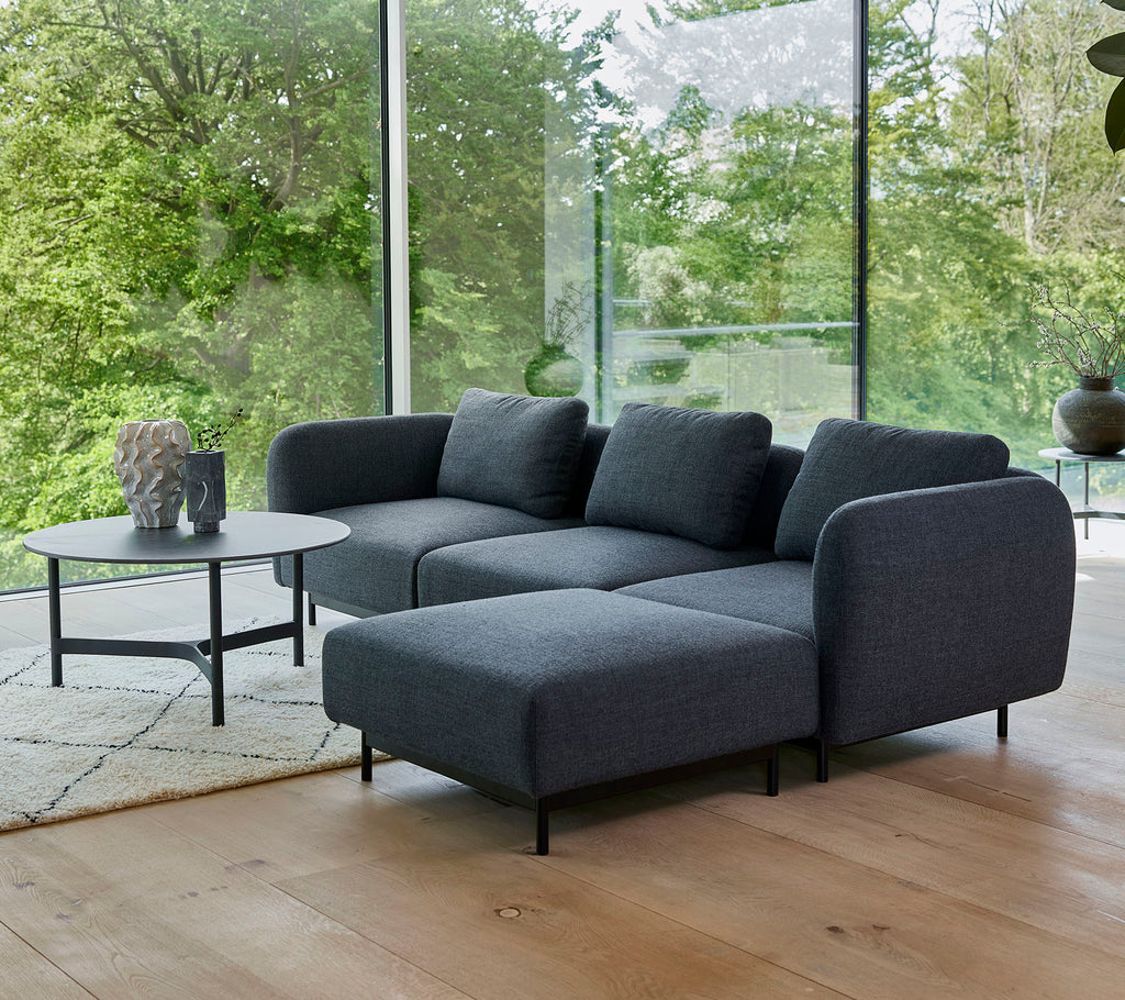 Aura 3-Sitzer Sofa, m/niedrigen Armlehnen & Chaise Longue, Links (2.2)